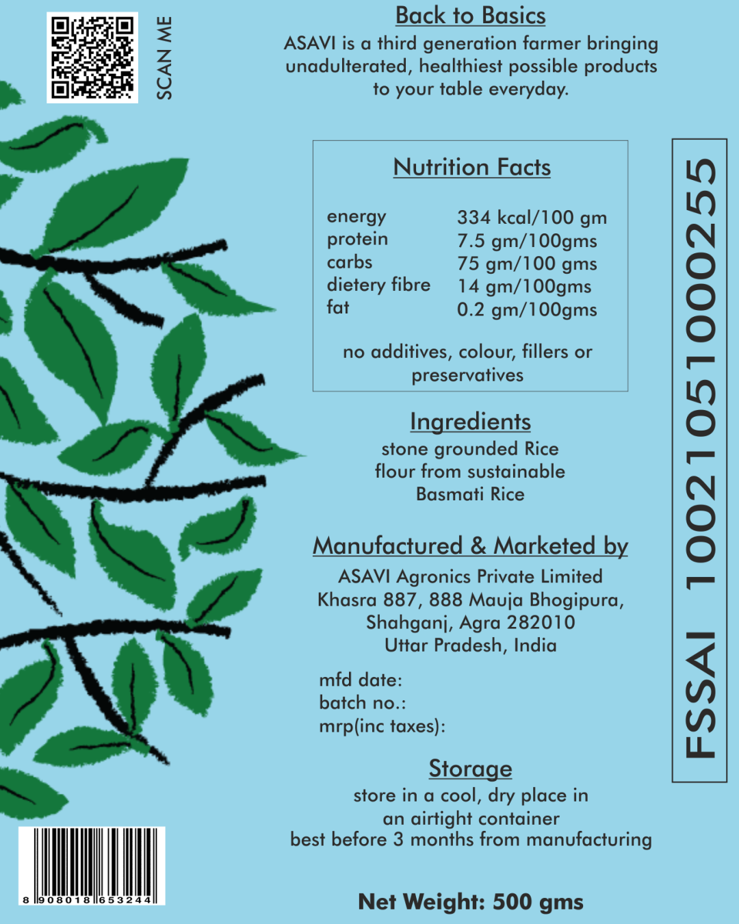 Rice Flour I Stonemade I Chemical free & Preservatives free