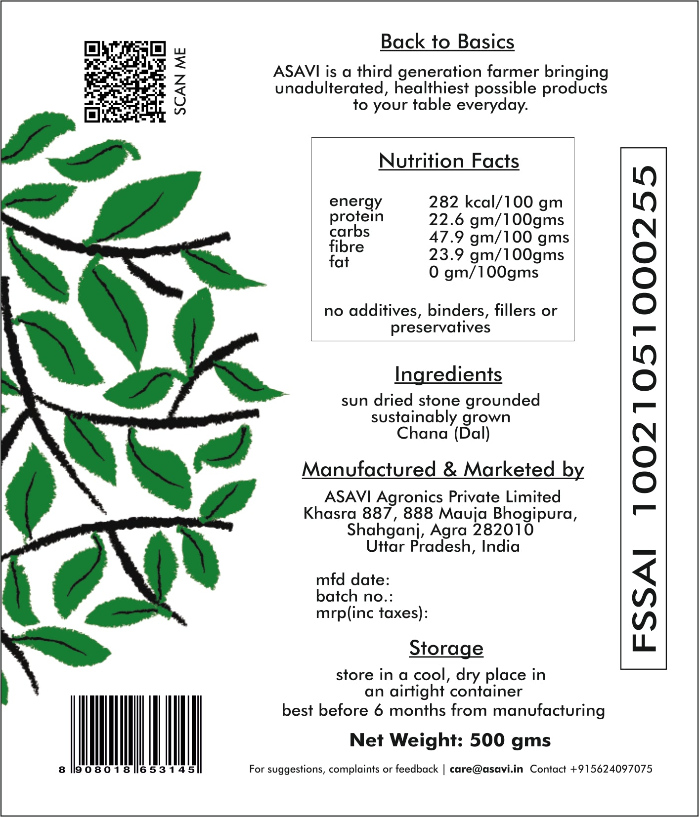 Farm Made Chana Dal I Crunchy & Delicious I No Preservatives or Color