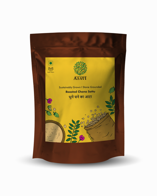 Hand-Roasted Bengal Gram Sattu | Pure, Low-GI Indigenous Plant Protein & Gut-Cooling Superfood | Pack of 1 x 500g