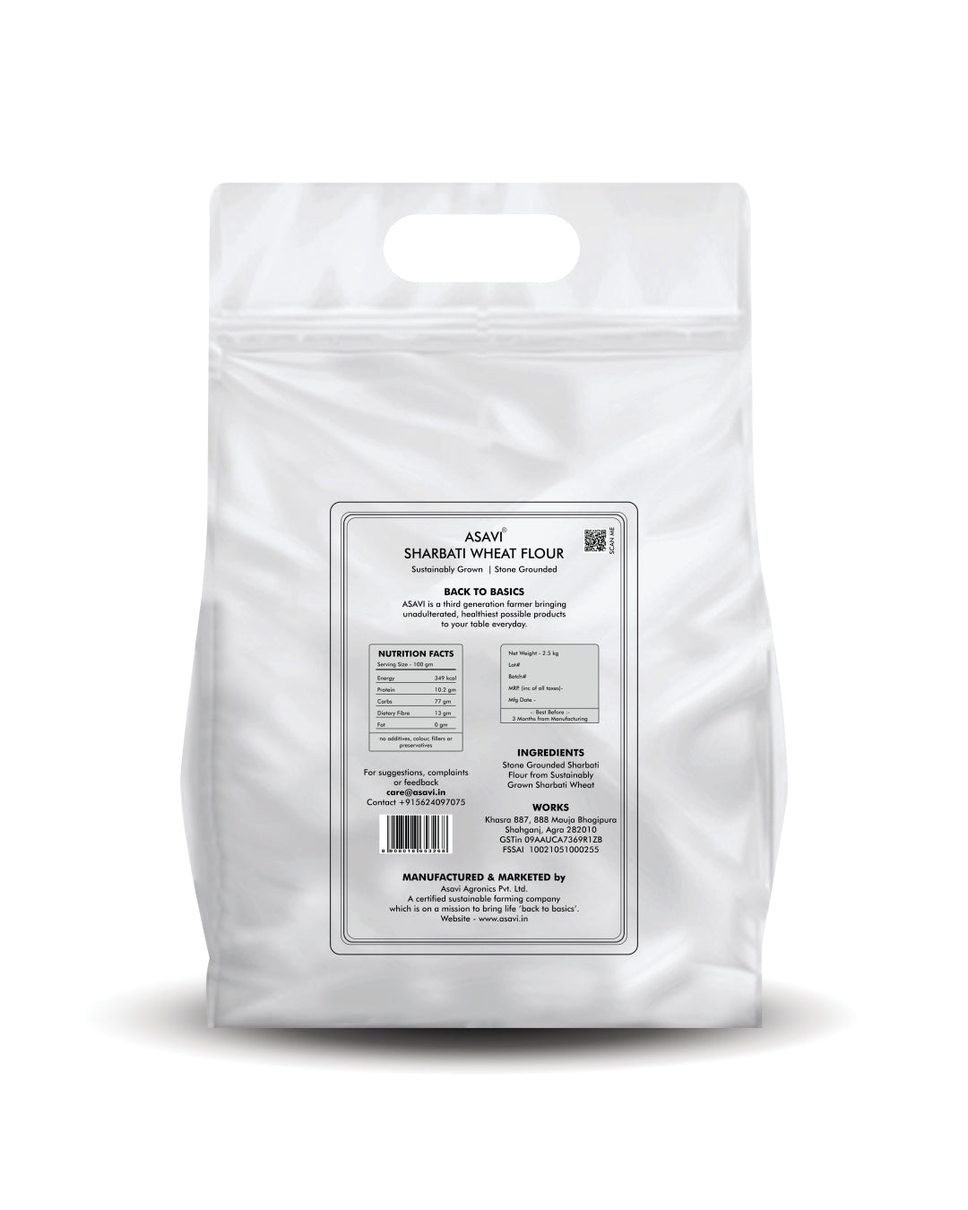 Stone Ground Sharbati Wheat Flour I The Softest Flour of India