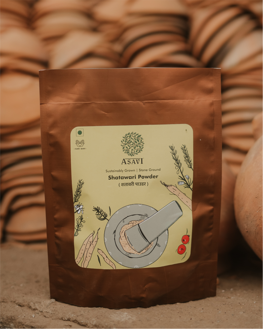 Stone-Crushed Shatavari Powder | Pure, Saponin-Rich Absolute Adaptation & Vitality Tonic | Pack of 1 x 100g