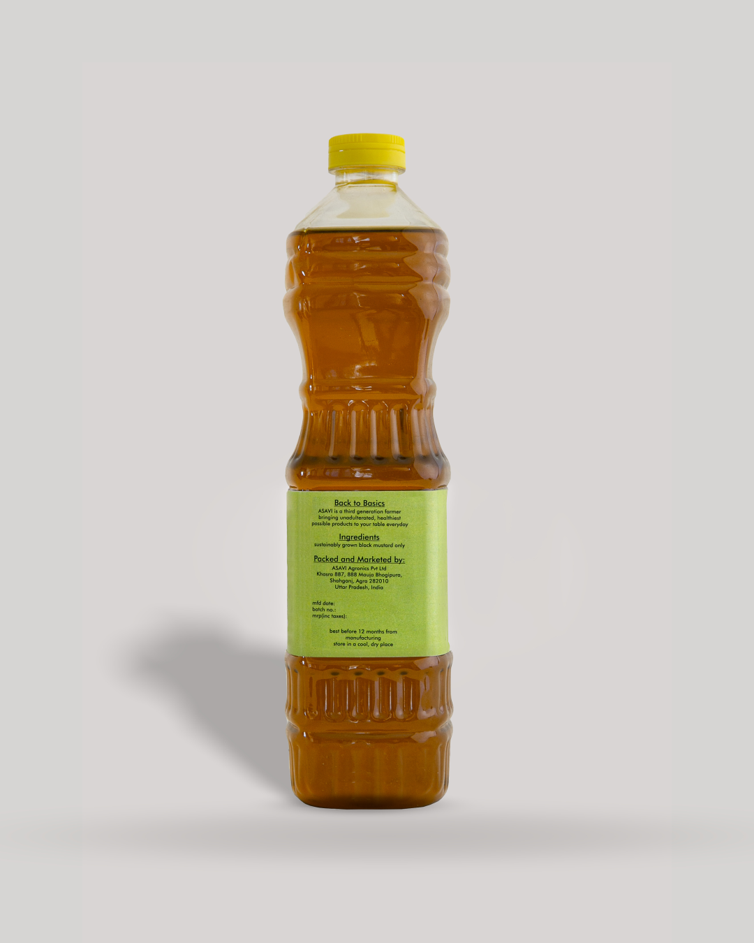 Wood Pressed Black Mustard Oil I Single Filtered & High in Fiber I Unrefined