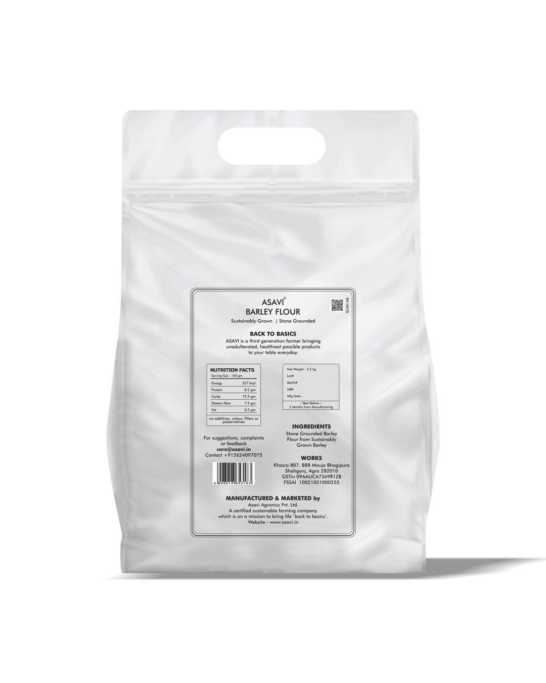 Barley Flour I Jau ka Aata I Stonemade & Farm Made I No Chemicals or Preservatives