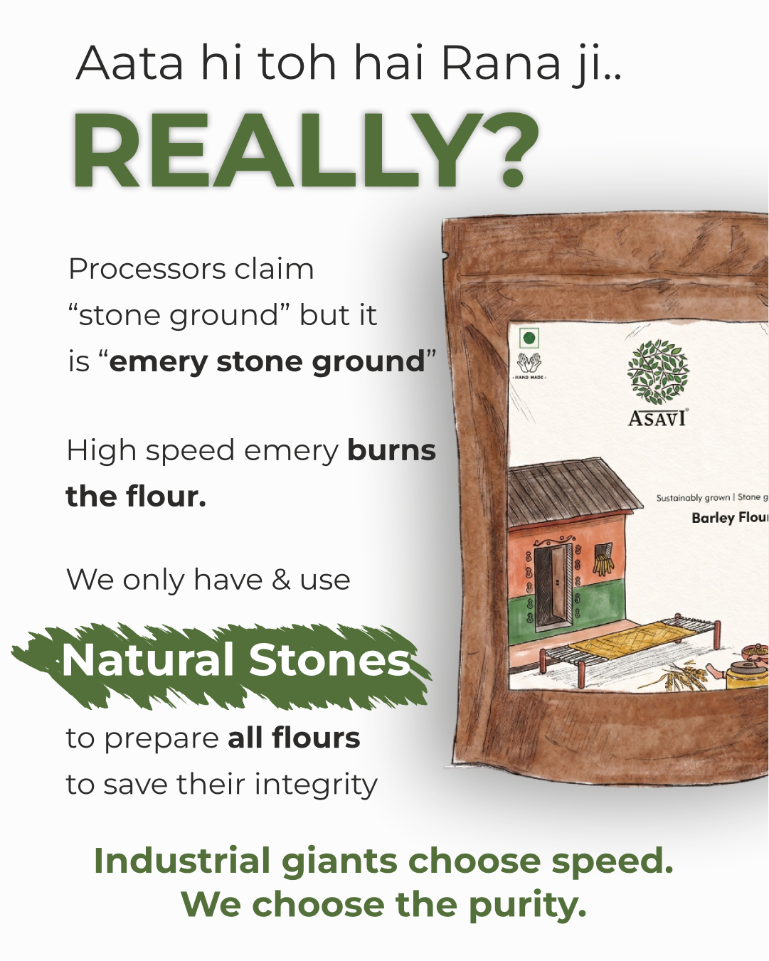 Stone-Crushed Barley Flour (Jau Ka Atta) | Pure, High-Beta-Glucan Wholesome Essential