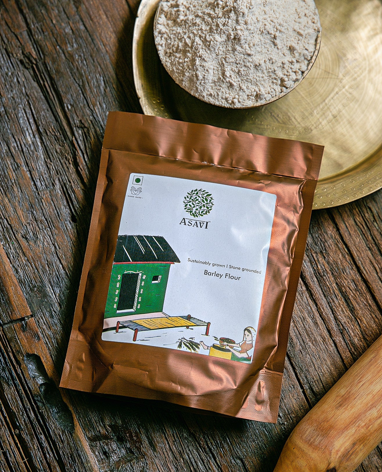 Stone-Crushed Barley Flour (Jau Ka Atta) | Pure, High-Beta-Glucan Wholesome Essential