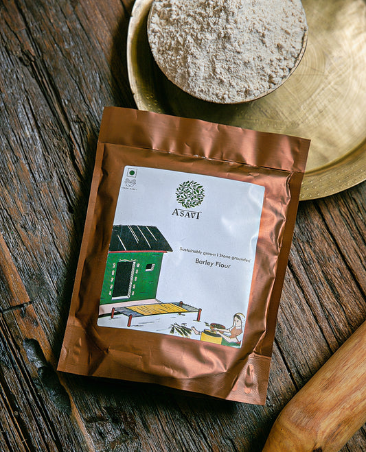 Stone-Crushed Barley Flour (Jau Ka Atta) | Pure, High-Beta-Glucan Wholesome Essential