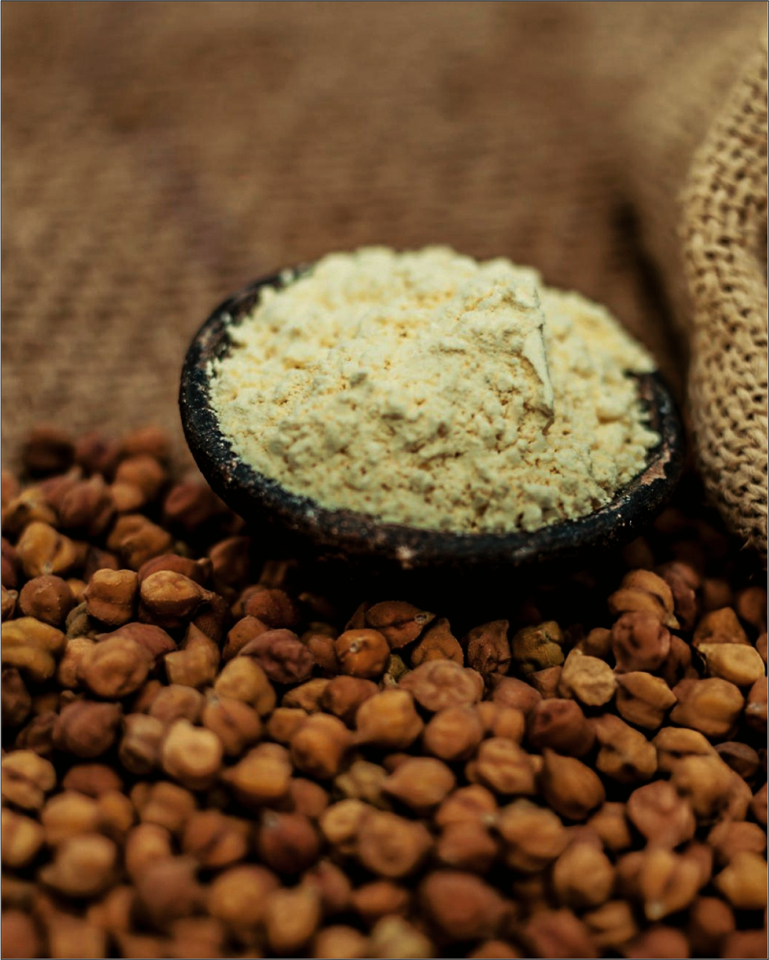 Stone-Crushed Besan (Bengal Gram Flour) | Pure, High-Protein Culinary Essential | Pack of 1 x 500g