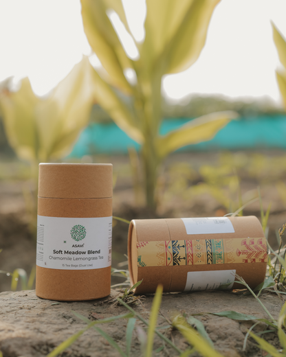 Soft Meadow Blend | Chamomile & Lemongrass Herbal Infusion | Whole Chamomile Flowers | Caffeine-Free | 15 Tea Bags