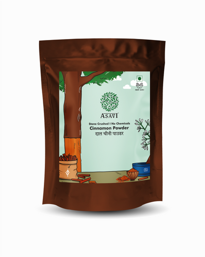 Stone-Crushed Cinnamon Powder (Dalchini) | Pure, Sweet-Spiced Metabolic Essential | Pack of 1 x 100g