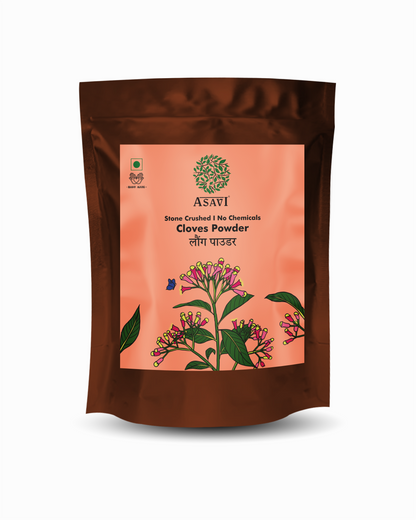 Stone-Crushed Cloves Powder (Laung) | Pure, High-Eugenol Antiseptic Essential | Pack of 1 x 100g