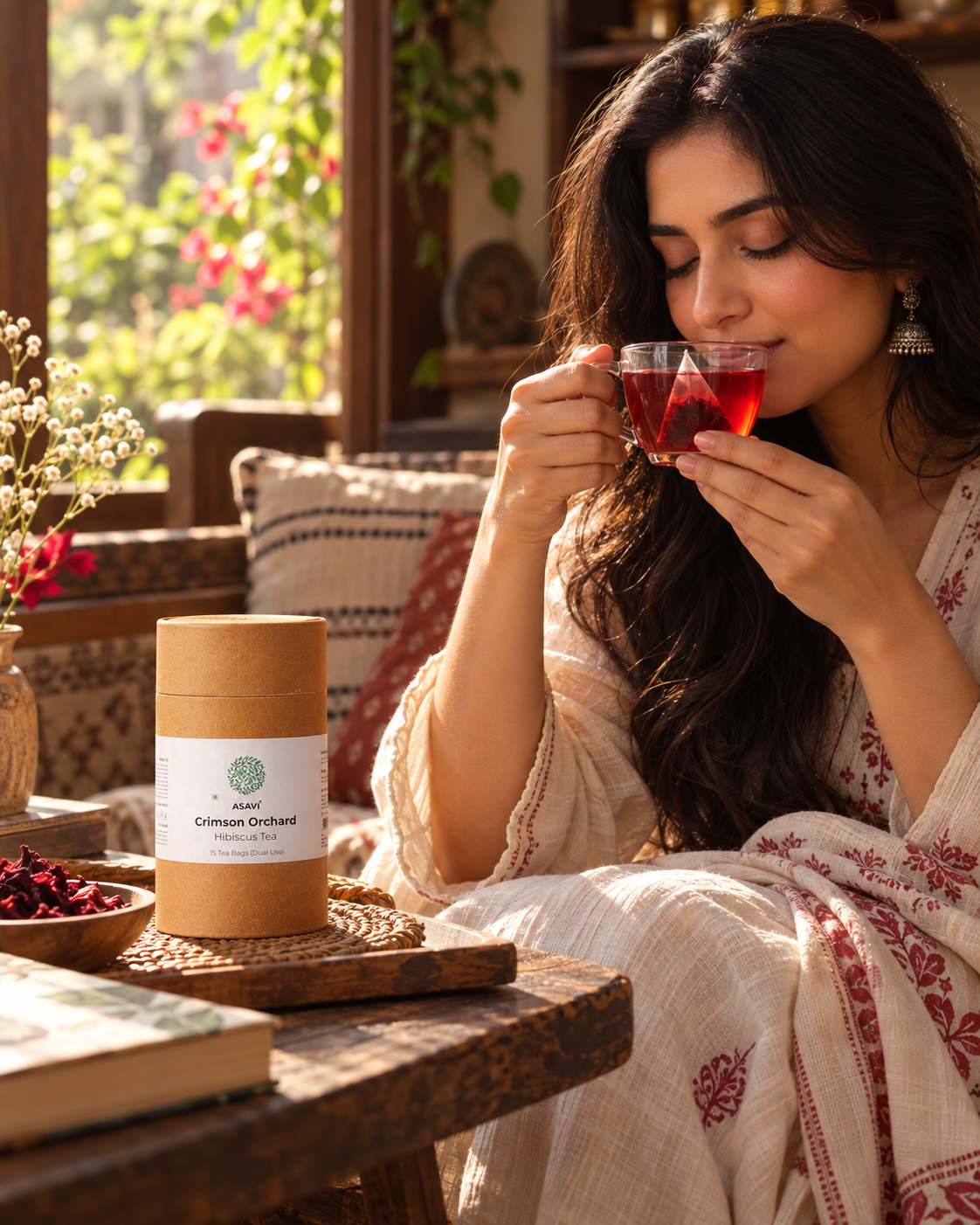 Crimson Orchard | Hibiscus & Berry Herbal Infusion with Cranberry, Blueberry, Strawberry & Rosehip | Caffeine-Free | 15 Tea Bags