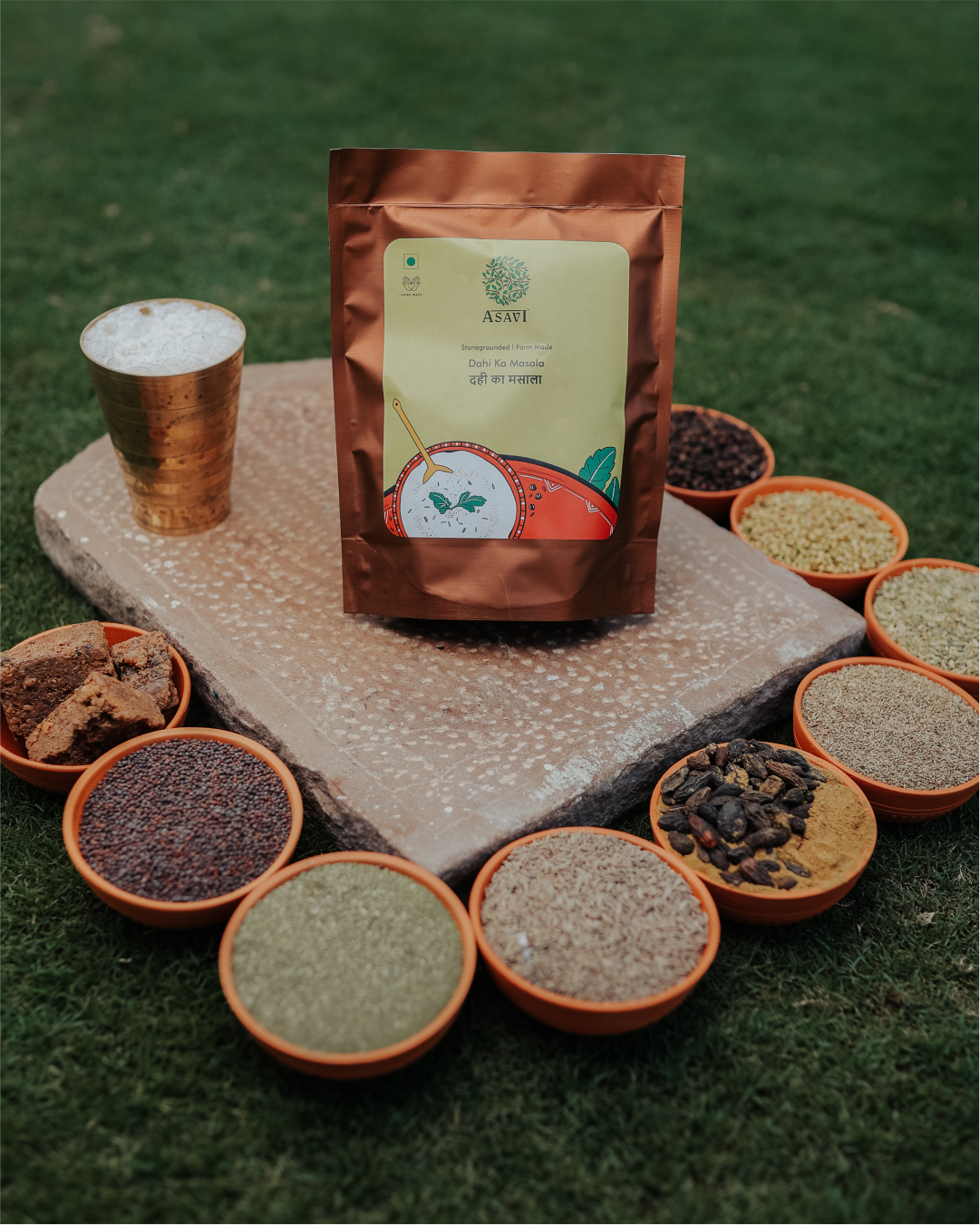 Stone-Crushed Dahi Chaat Masala | Pure, Volatile-Oil Rich Tangy Heritage Blend | Pack of 1 x 100g