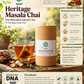 Heritage Masala Chai | Caffeine Free Spice Chai Blend | Cardamom, Cinnamon, Clove & Dry Ginger | 15 Tea Bags