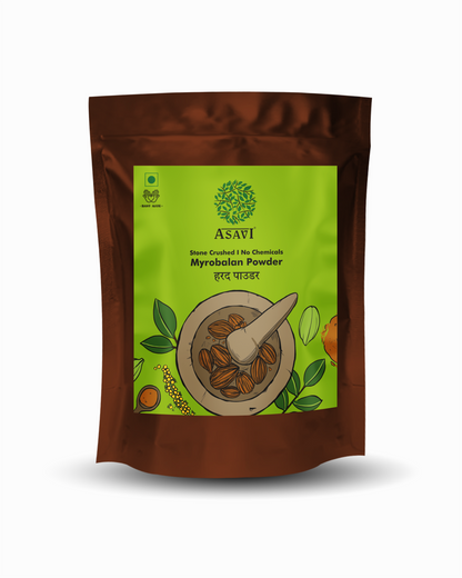Stone Crushed Myrobalan Powder (Haritaki) | Pure, Tannin-Rich Ancestral Gut Rejuvenator | Pack of 1 x 100g
