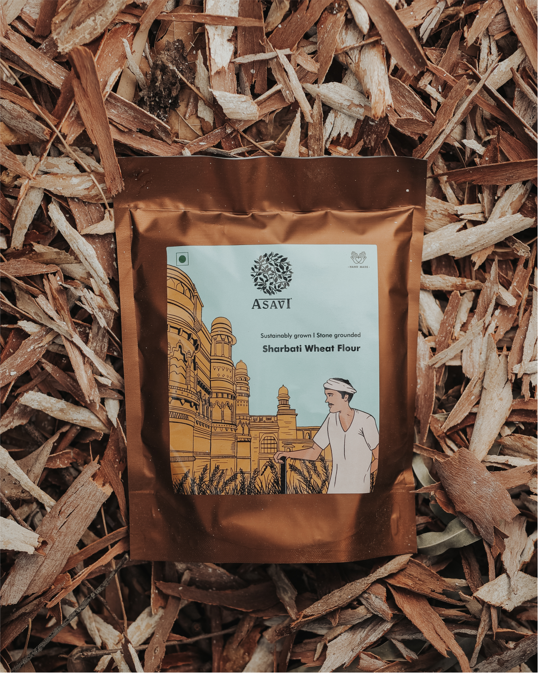Stone-Ground Sharbati Wheat Flour (Atta) | Whole Grain Premium Heritage Atta