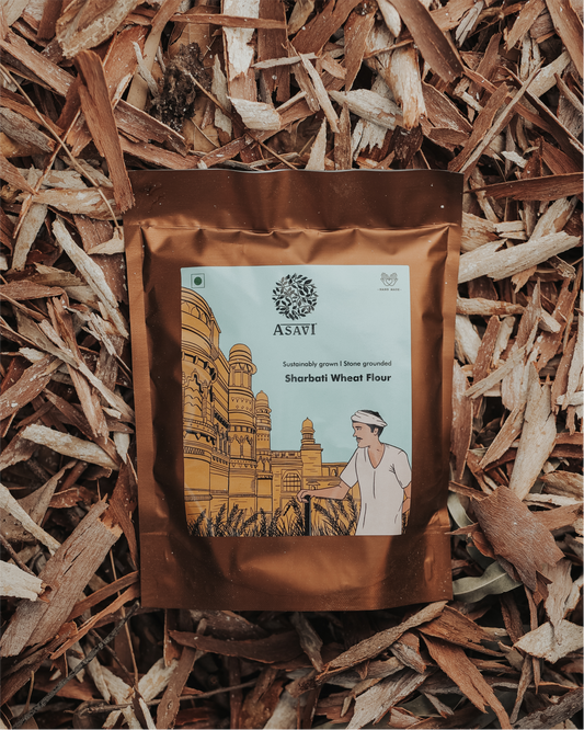 Stone-Ground Sharbati Wheat Flour (Atta) | Whole Grain Premium Heritage Atta