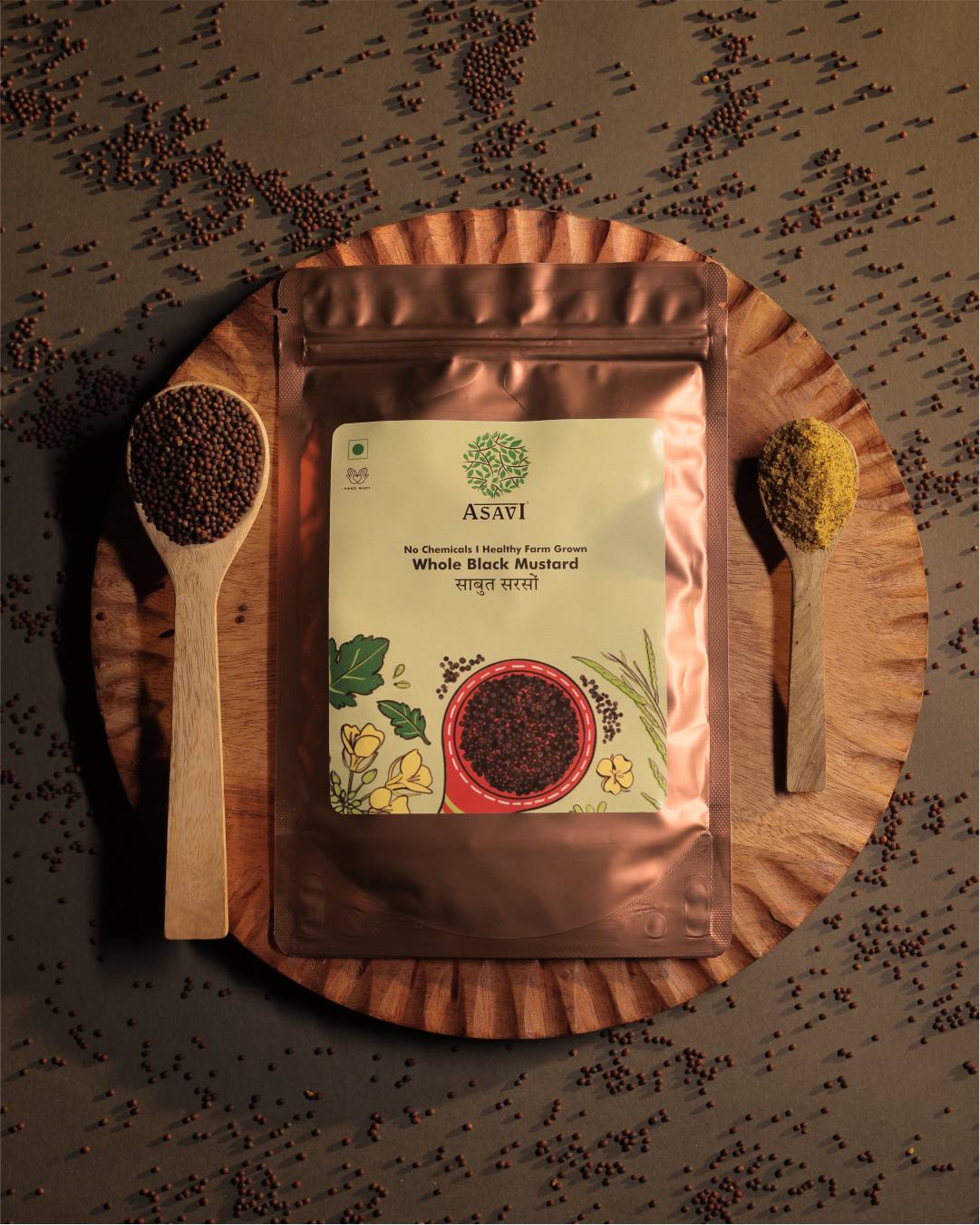 Whole Black Mustard I The Fiery Dynamo Spice I Bold & Premium I Pack of 1 x 100g