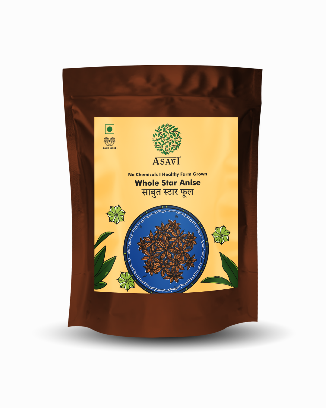 Hand-Picked Whole Star Anise (Chakri Phool) | Pure, Anethole-Rich Exotic Heritage Spice | Pack of 1 x 100g