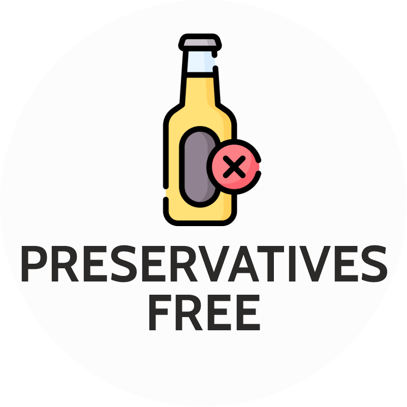 
                            No preservatives
                          