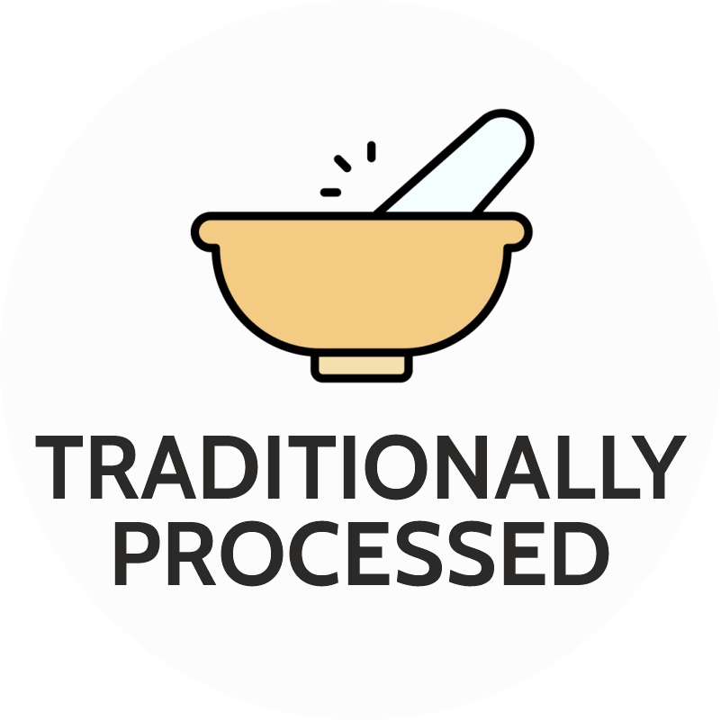 
                            Traditionally processed
                          