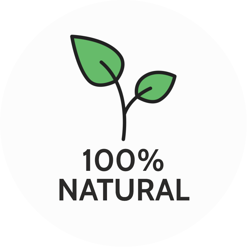 
                            100 natural
                          