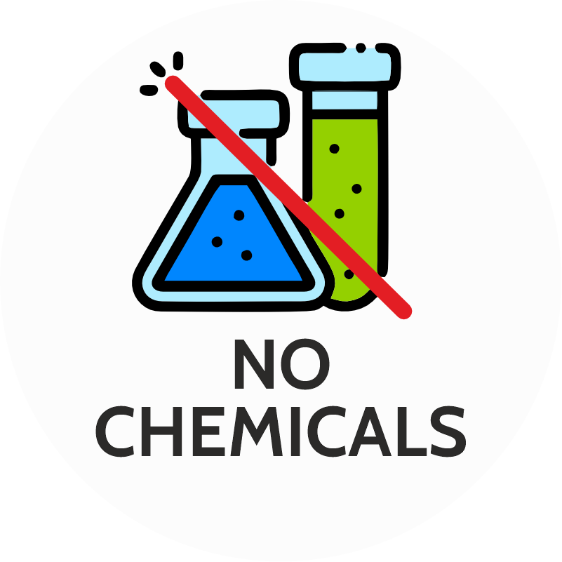 
                            No chemicals
                          
